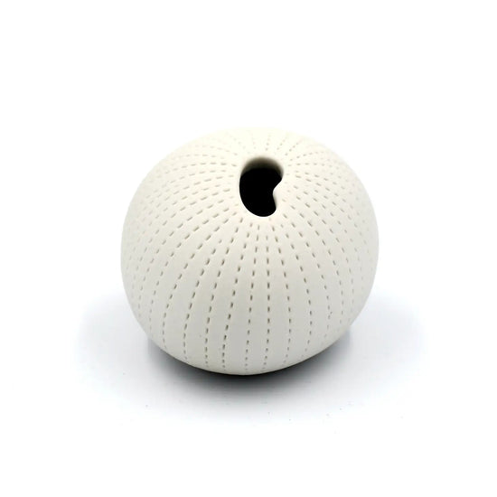 White Pebble Mini Porcelain Bud Vase