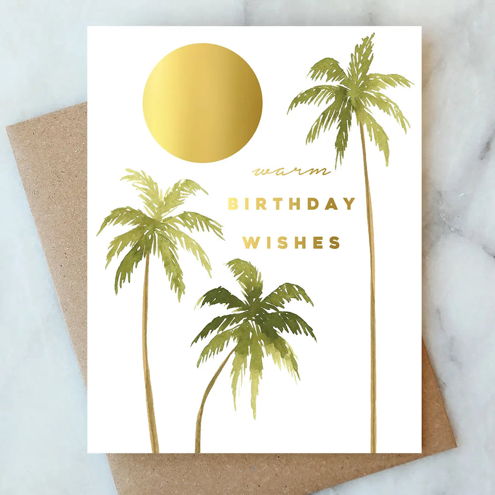 The Golden Sun Birthday Greeting Card by Abigail Jayne Design at Harbour Thread. 