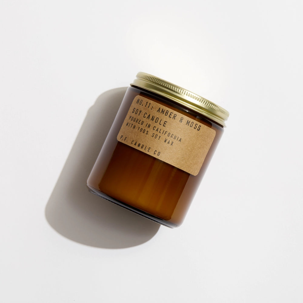 P.F. Candle Co.'s Amber & Moss  7.2 oz Soy Candle