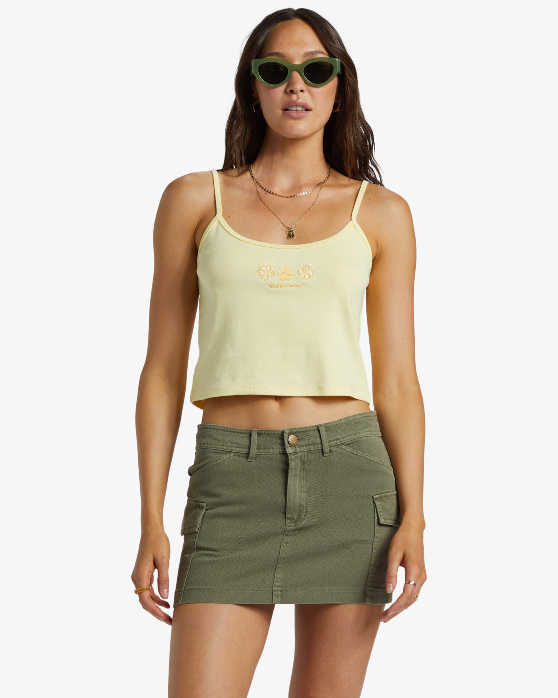 Billabong's Hilary Cargo Skirt in the color Canteen