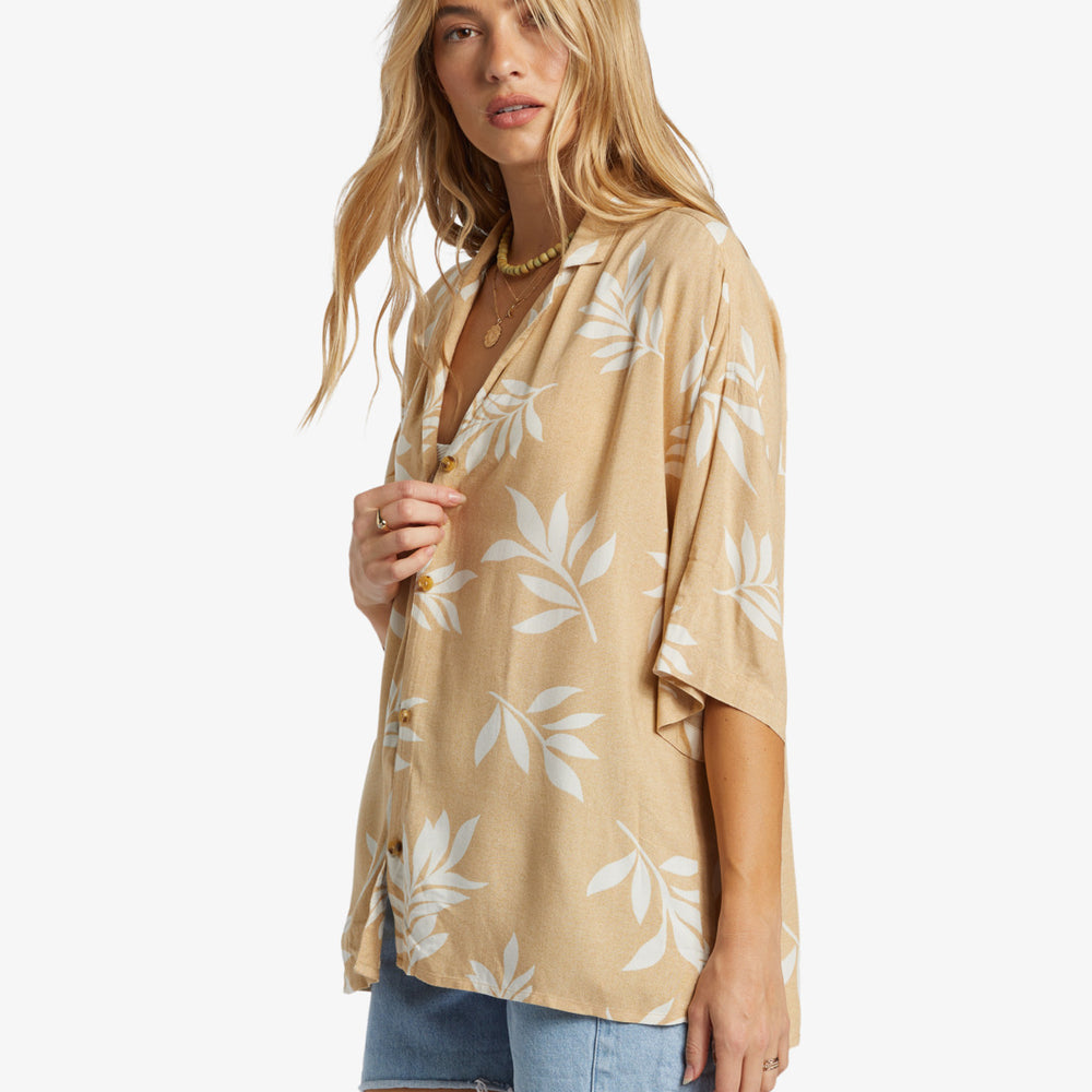 
                      
                        Side view of the Beach Side Oversized Short Sleeve Shirt by Billabong
                      
                    