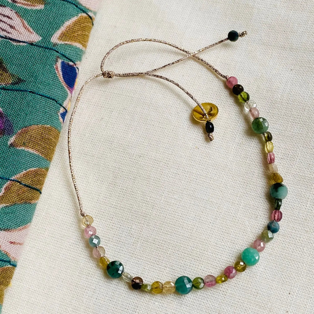 SDB Ritz Emeralds and Tourmalines Bracelet