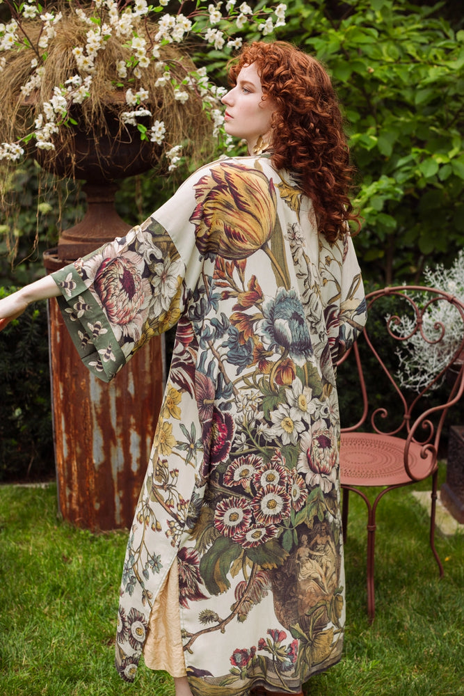 The Love Grows Wild Floral Bamboo Kimono Duster Robe by Market of Stars