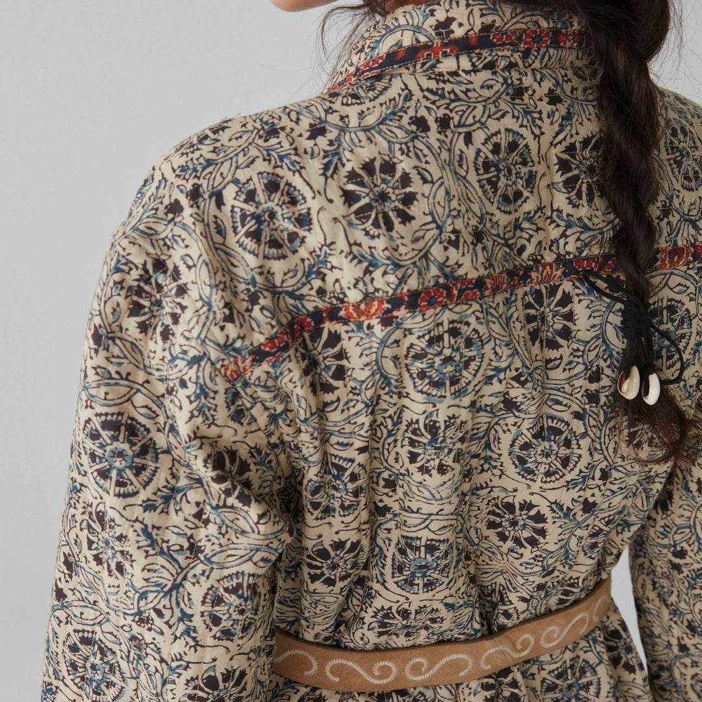 Back design detail on the Anoushka Jacket by Maison Hotel