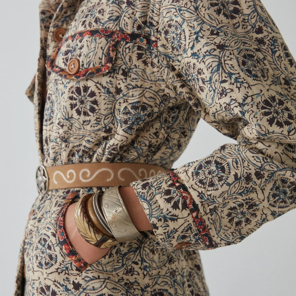 
                      
                        Side detail on the Anoushka Jacket by Maison Hotel

                      
                    