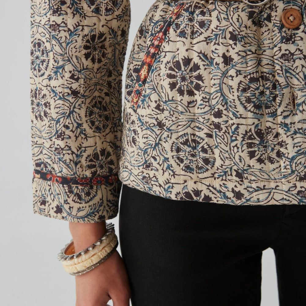 
                      
                        Bottom detail on the Anoushka Jacket by Maison Hotel
                      
                    