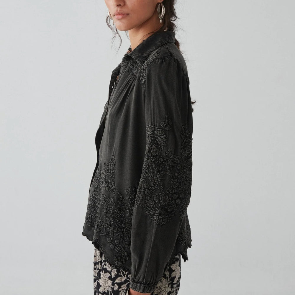 
                      
                        Side view of the Ariana Blouse by Maison Hotel
                      
                    