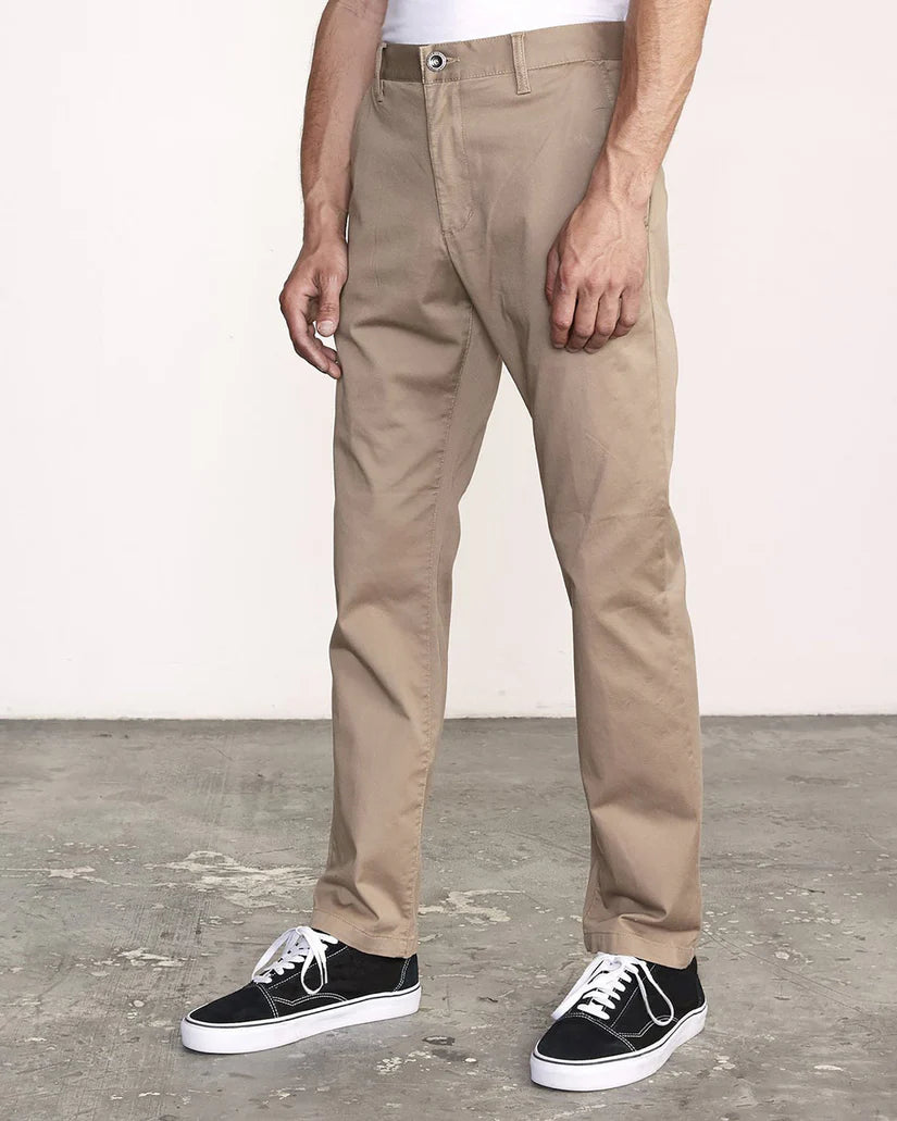 RVCA Weekend Stretch Straight Pant - Dark Khaki