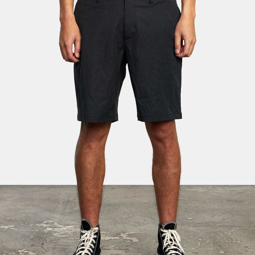 RVCA's Back In Hybrid 19" Short in the color Black