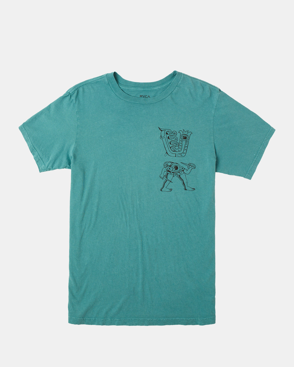 RVCA Dmote Creeps Tee - Teal Sunwash