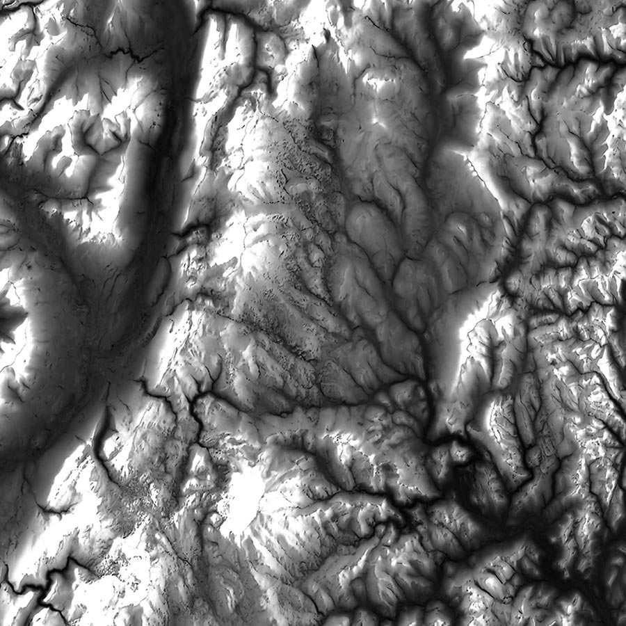 
                      
                        Detail on Vermont Elevation Map Print by Muir Way
                      
                    