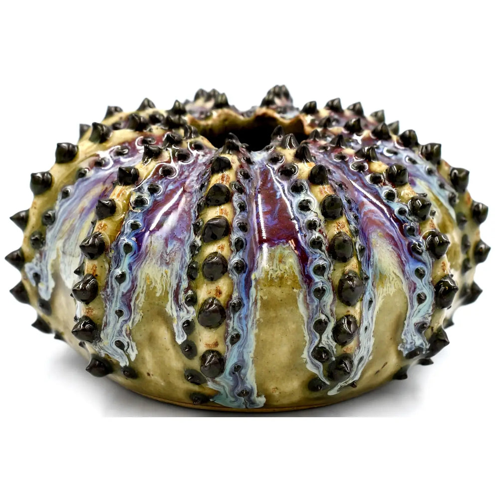 
                      
                        The Green & Purple Sea Urchin Vase by Art Floral Trading
                      
                    