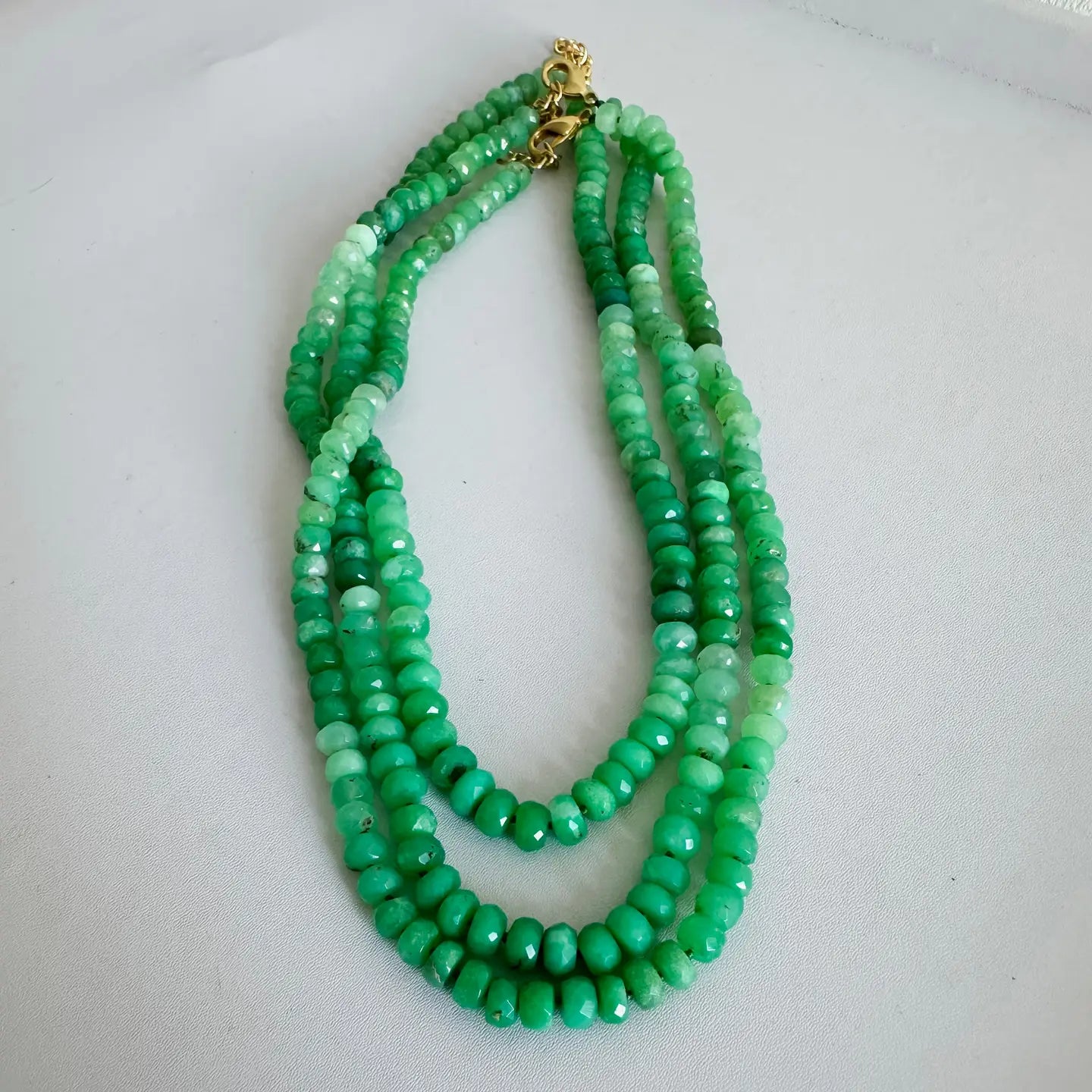 Accessorize in style with the Anokhi Green Chrysoprase Green Beaded Necklace. Find yours at Harbour Thread boutique in St. Pete, FL!