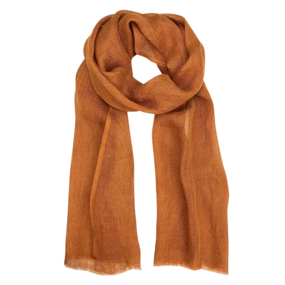 
                      
                        The Ethiopian Bronze Gauze Linen Scarf by Slate + Salt
                      
                    