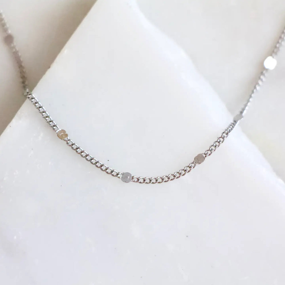 
                      
                        The Silver Curb Chain necklace by Mesa Blue
                      
                    