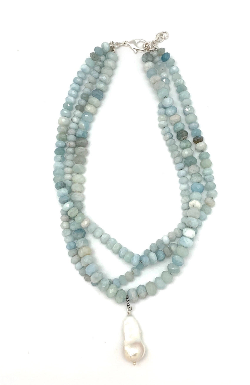 The Aquamarine Karin Necklace by In2 Design