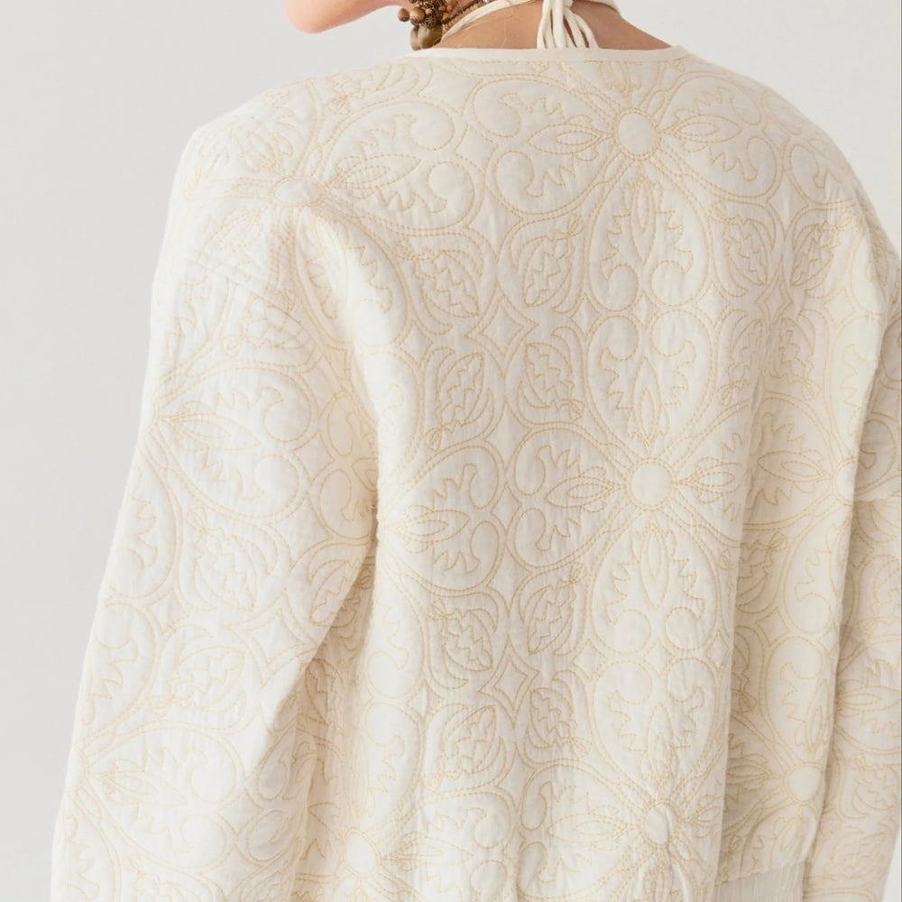 White embroidered jacket