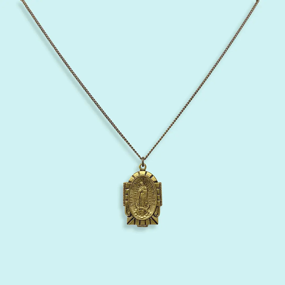 Madonna Medallion Necklace