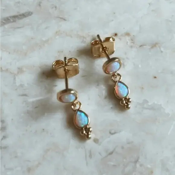 The Opalito Charm Studs by Tramps + Thieves