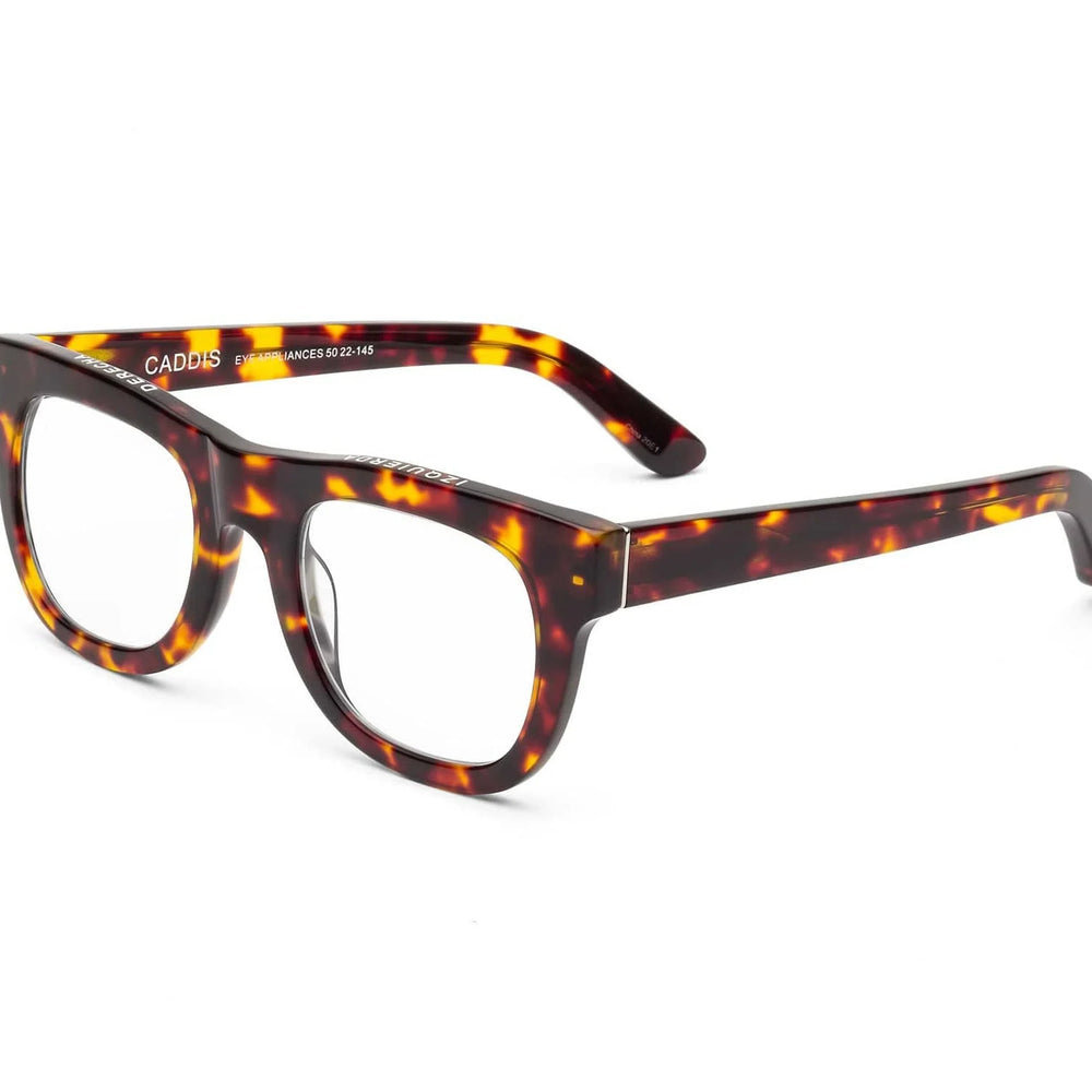 Side view of the CADDIS D28 Reading Glasses in the color Turtle