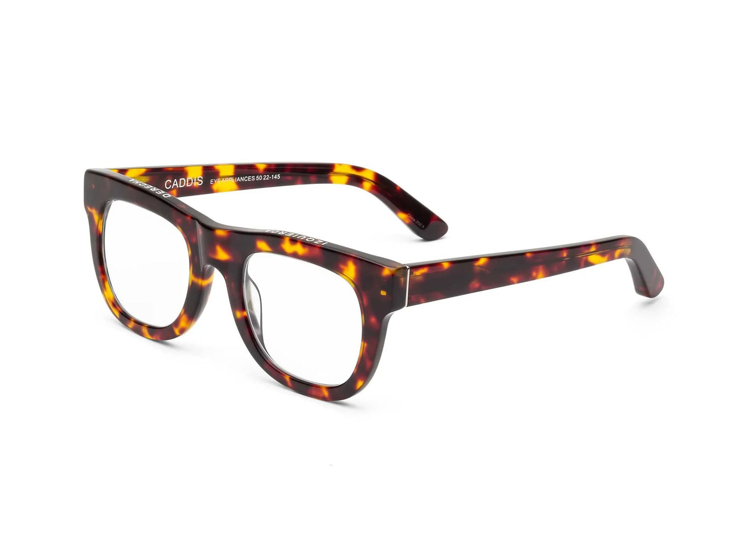 Side view of the CADDIS D28 Reading Glasses in the color Turtle