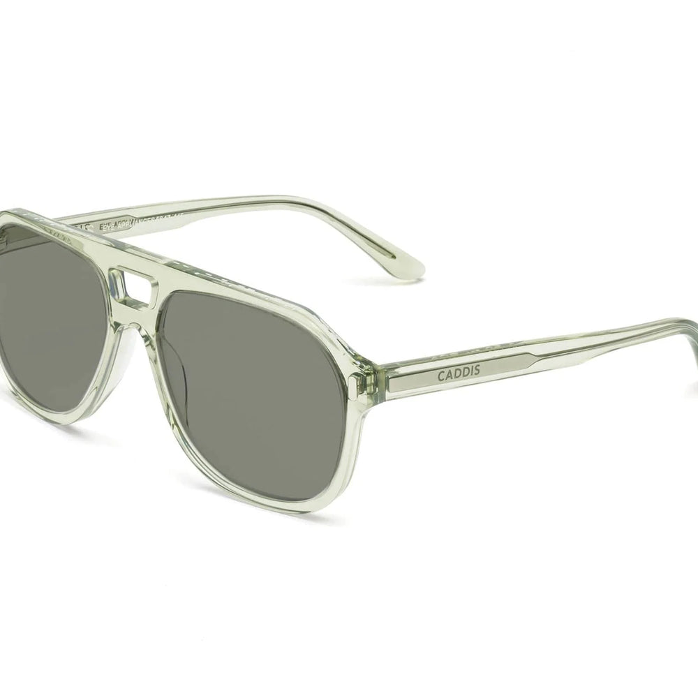 
                      
                        Side view of the Seawater Green RCA Unisex Polarized Sunglasses by CADDIS
                      
                    