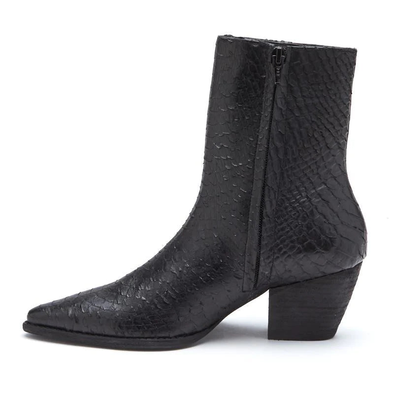 Load image into Gallery viewer, Matisse Caty Ankle Boot - Black Snake
