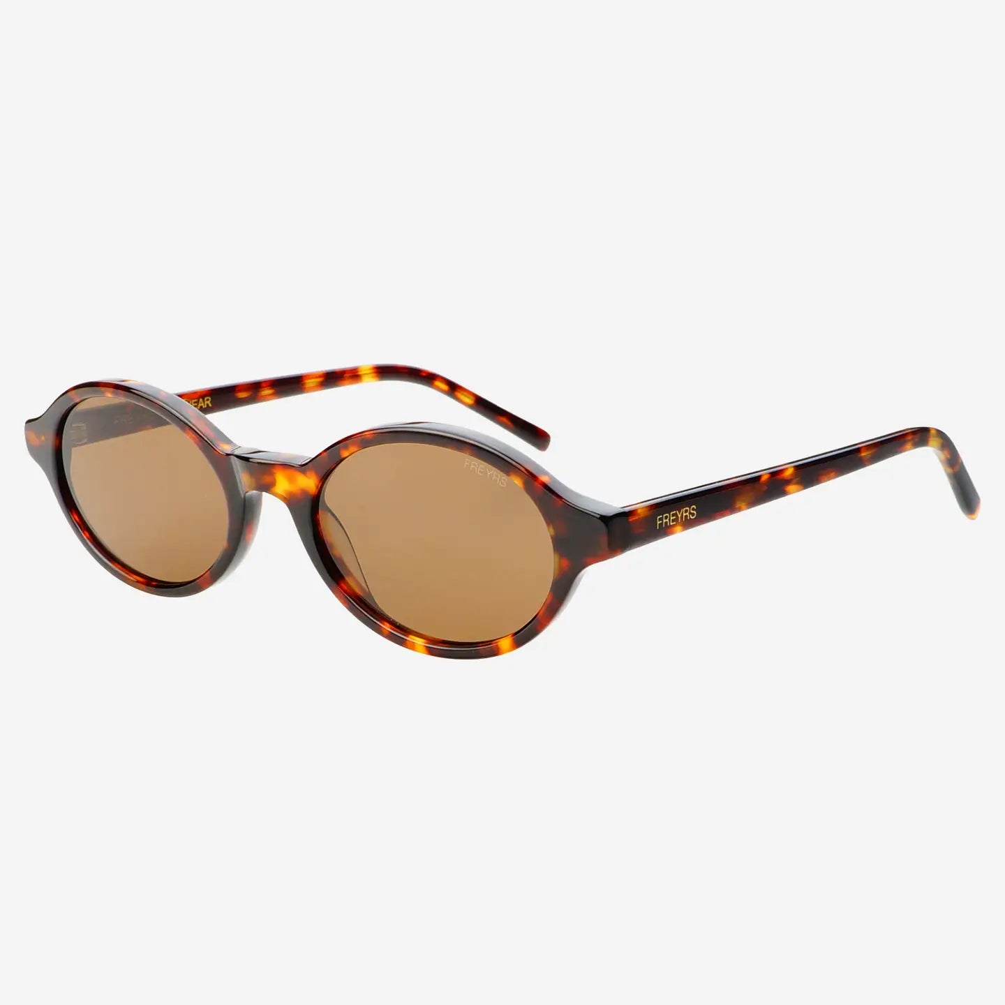 The FREYRS Zoe Women's Round Sunglasses in Tortoise/Brown