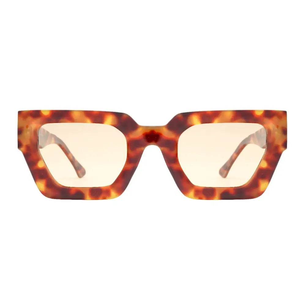 The Ryan Simkhai Eyeshop Lumi Polarized Sunglasses in Light Tortoise