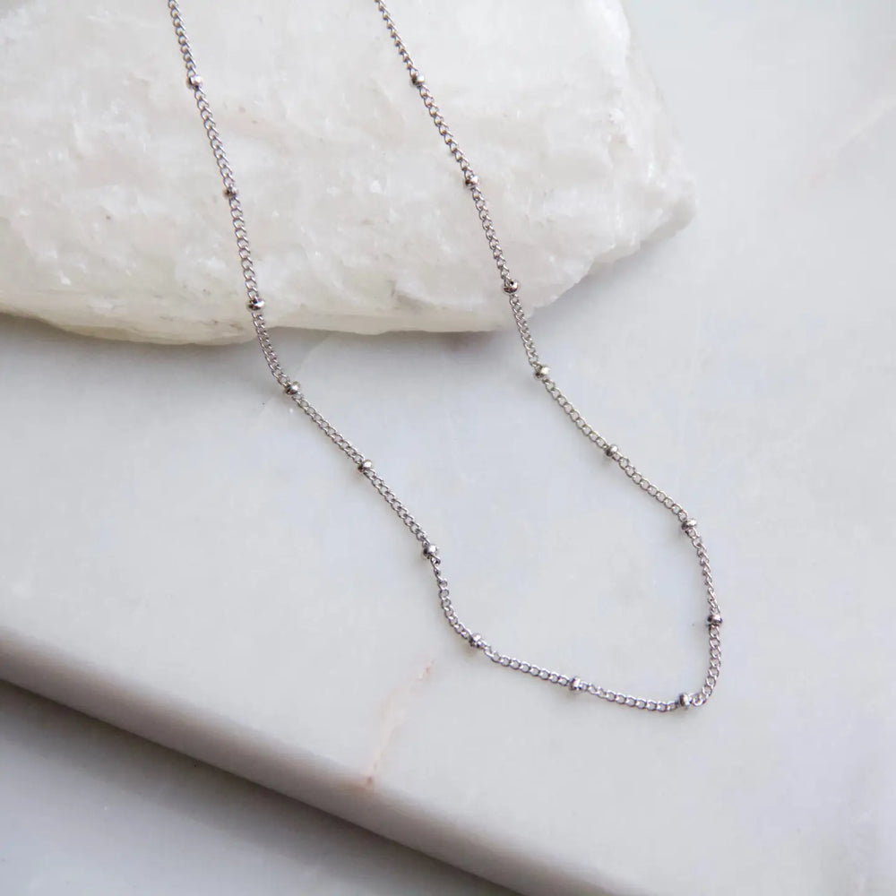 
                      
                        The Silver Satellite Chain Necklace by Mesa Blue
                      
                    