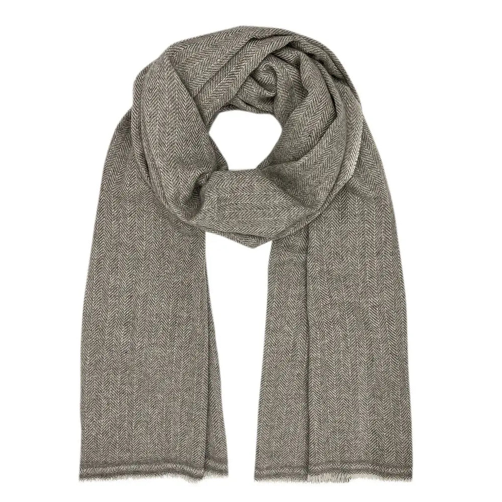 
                      
                        Slate + Salt Herringbone Handloom Cashmere Scarf
                      
                    