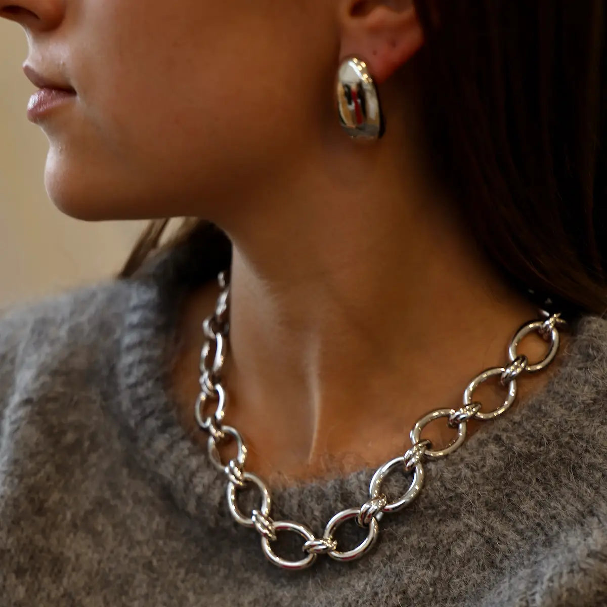The Katie Waltman Jewelry Suki Teardrop Studs are silver plated over brass