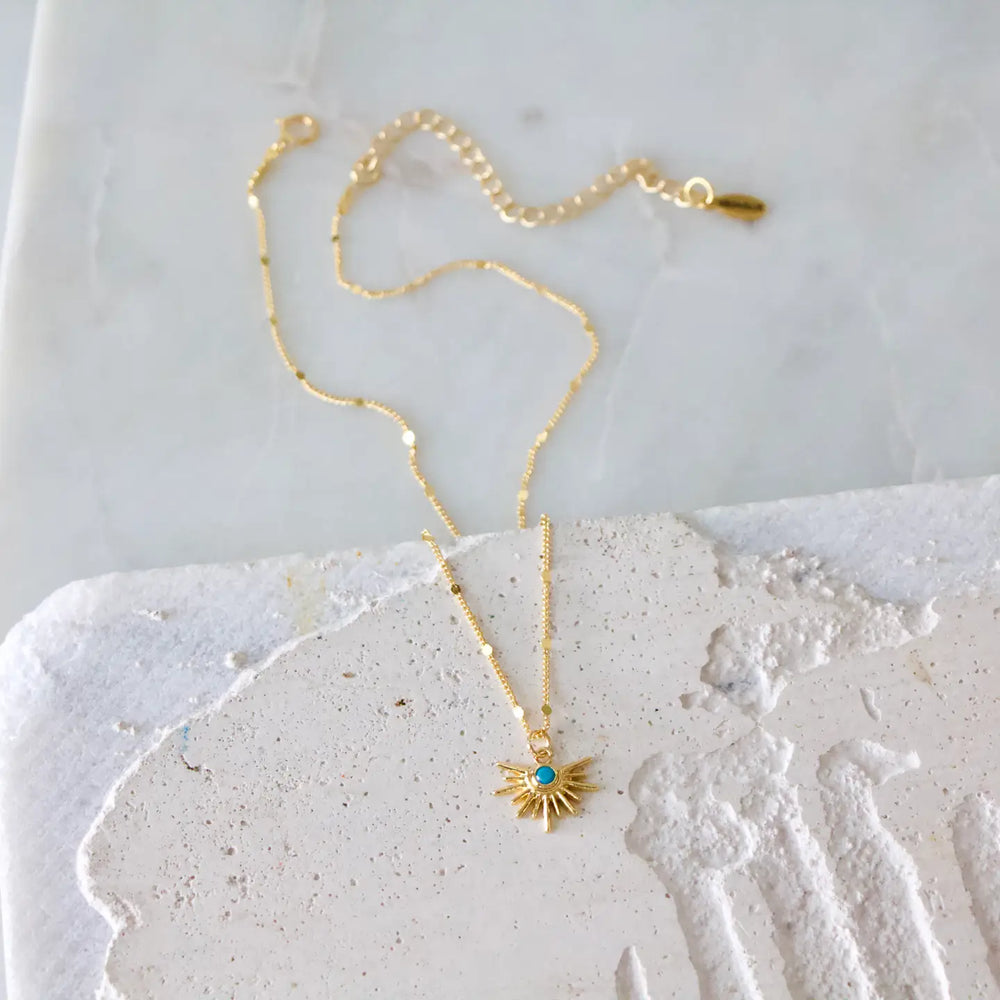 The Turquoise Starburst Necklace by Mesa Blue