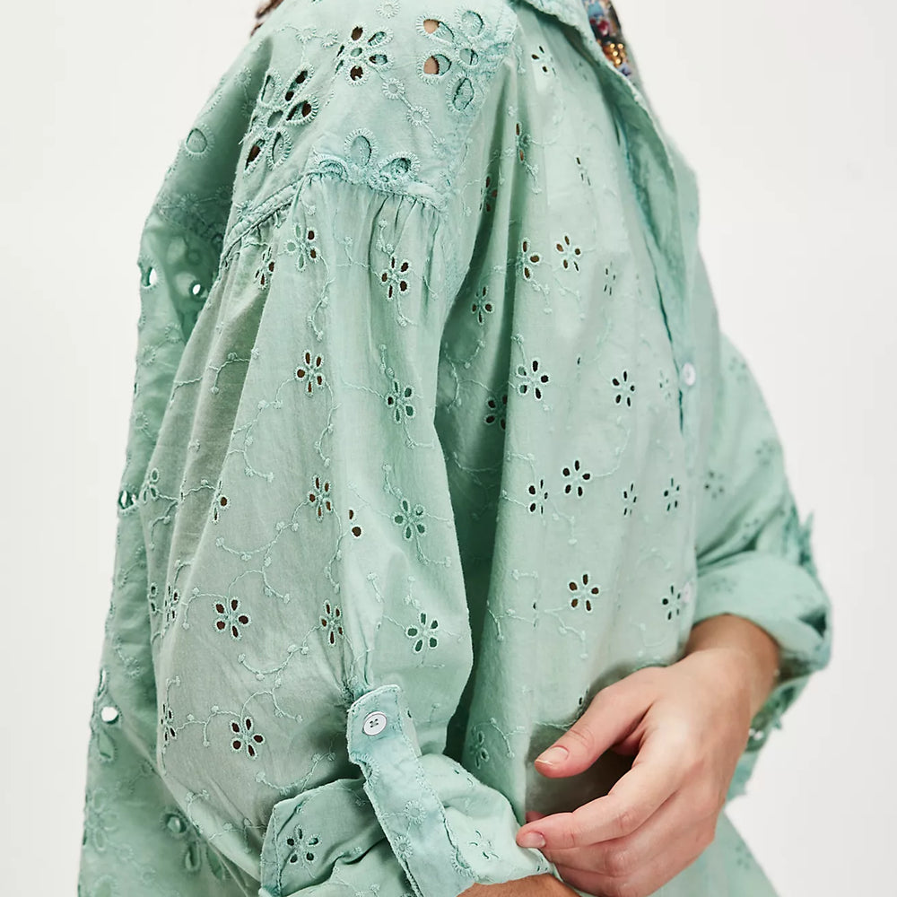 
                      
                        Free People Mae Washed Eyelet Shirt
                      
                    