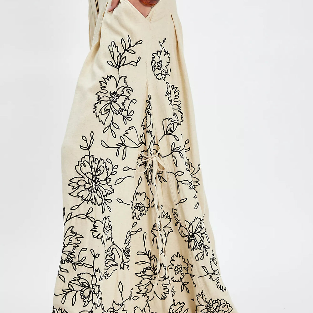 
                      
                        Free People What You Know Embroidered Pants
                      
                    