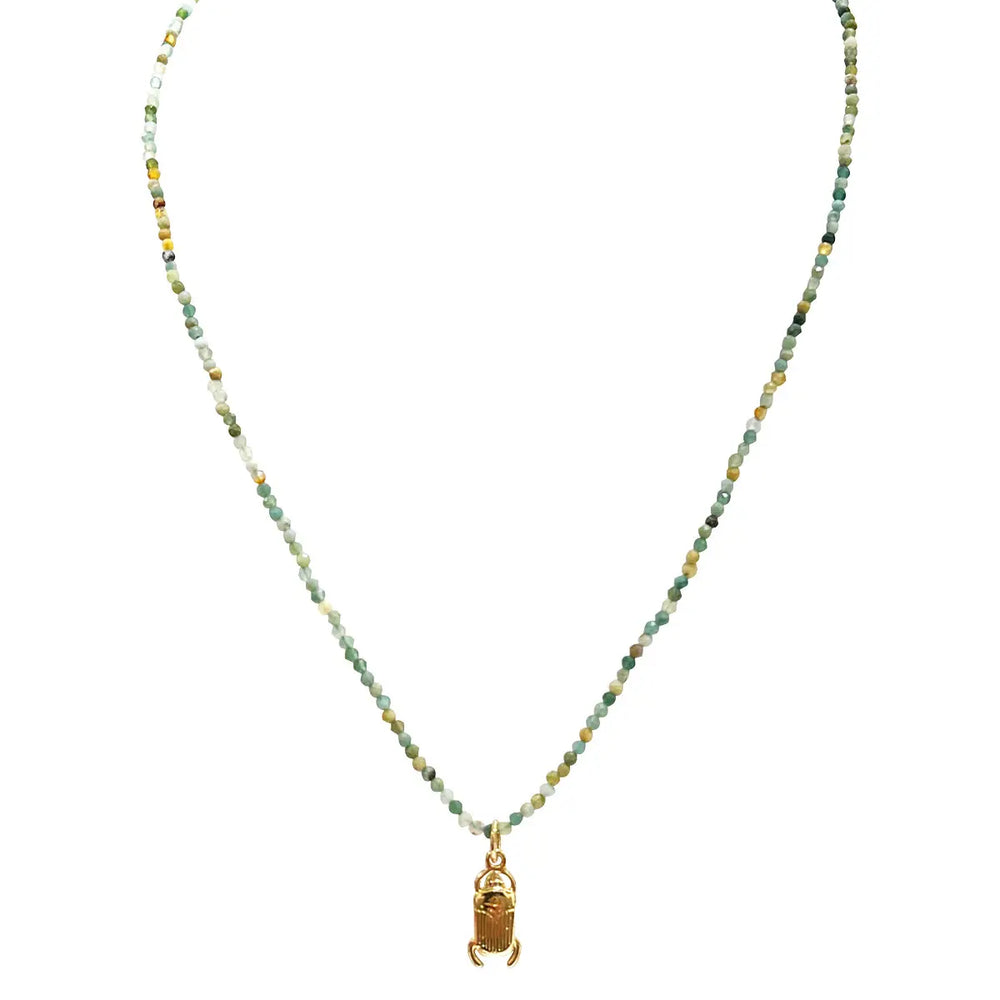 
                      
                        The Lou Beetle Scarab Necklace by Sophie Deschamps Bijoux
                      
                    