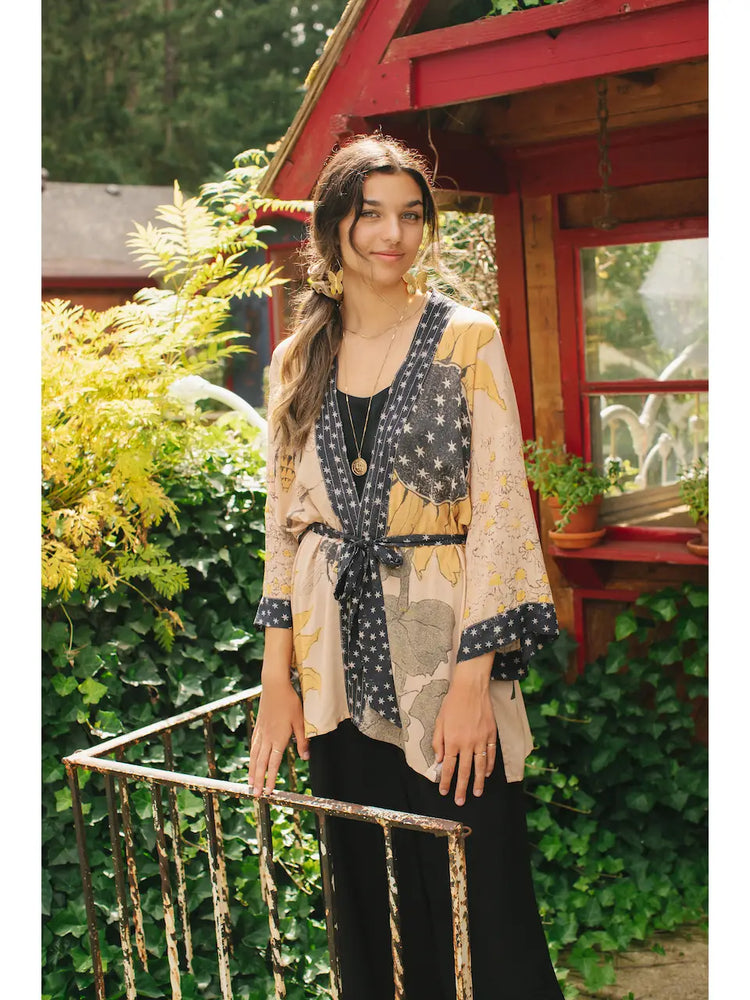 Market Of Stars Milk & Honey Bamboo Bohemian Kimono Cardigan