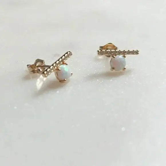 Tramps + Thieves Sky Fall Opal Studs