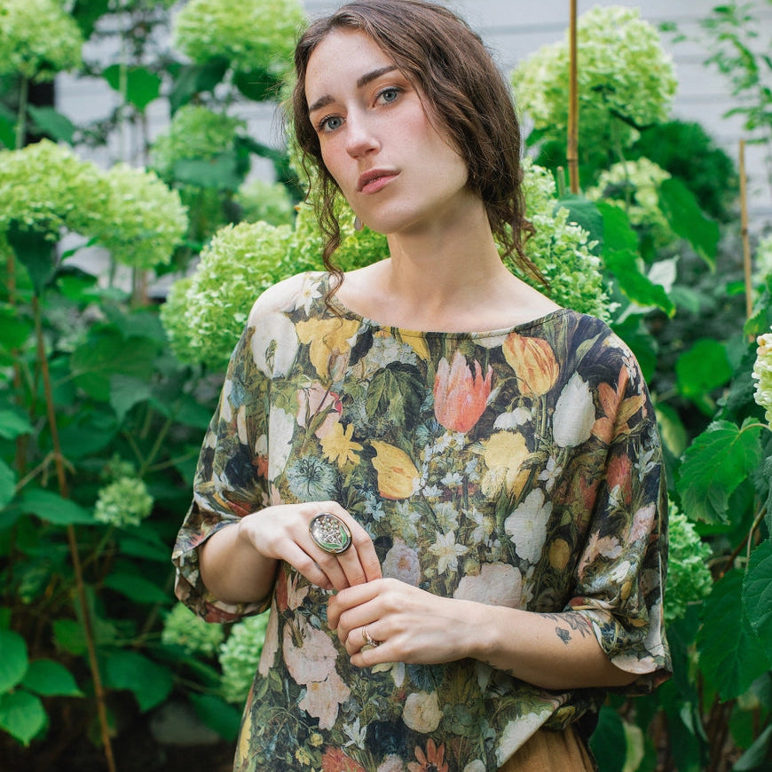Market Of Stars I Dream in Flowers Luxe Tee Tunic Shirt