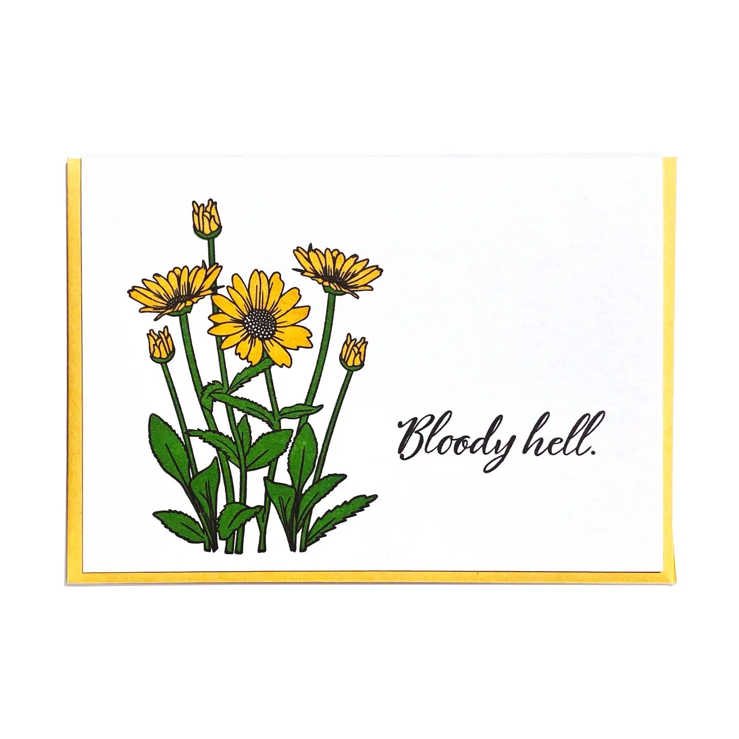 Shop the Bloody Hell Greeting Card by Lady Pilot Letterpress