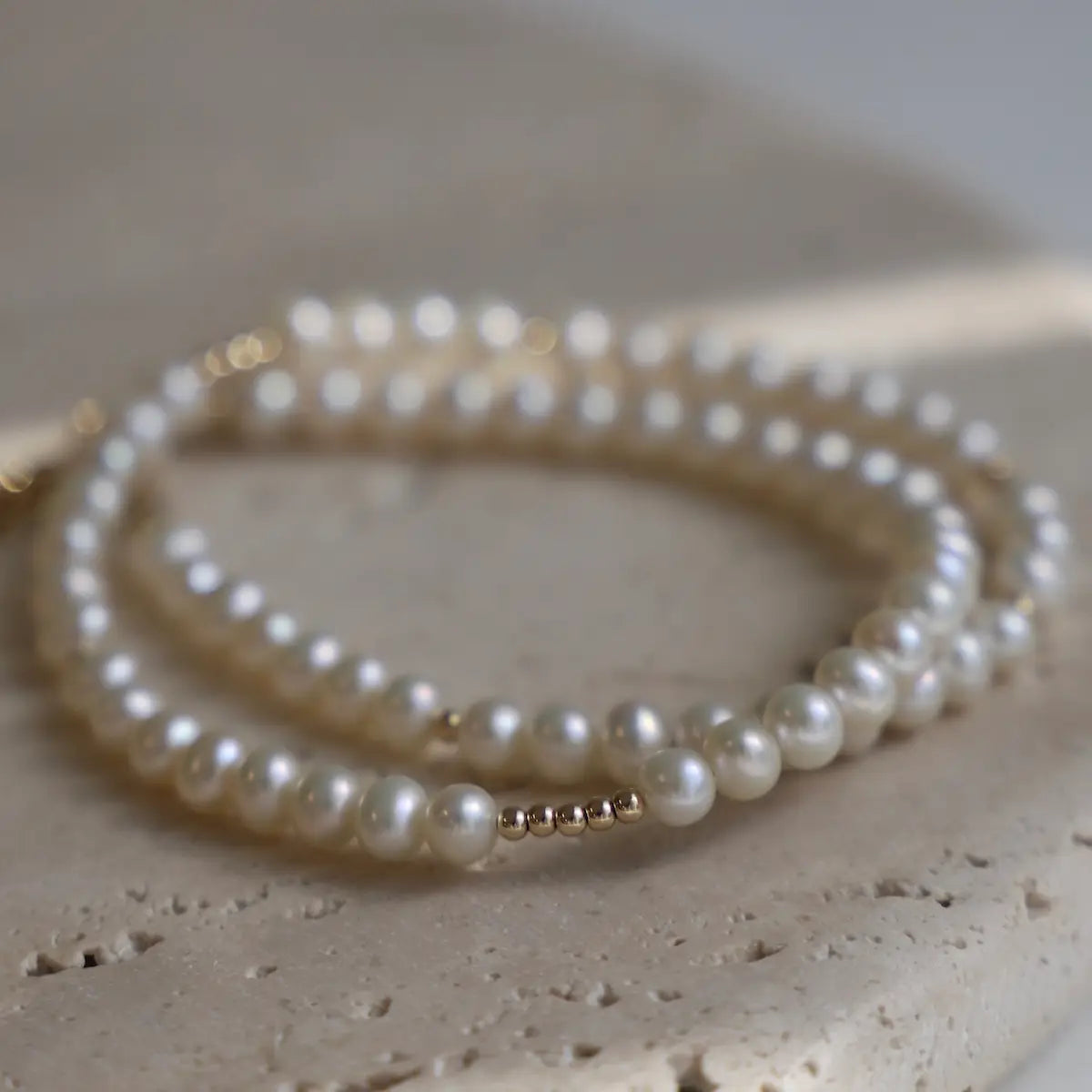 The Katie Waltman Jewelry Pearl Double Wrap Bracelet
