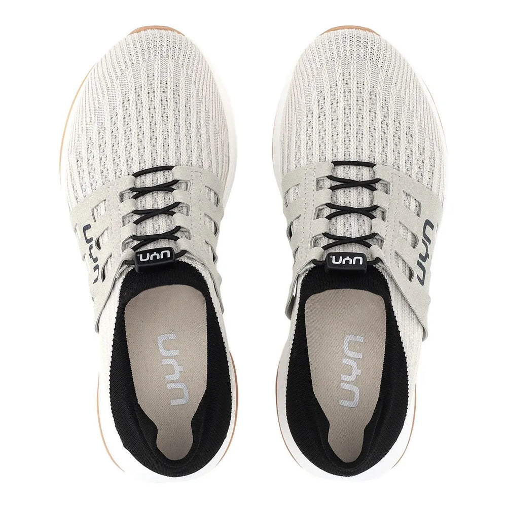 
                      
                        Top view of the Pearl Grey and Black Men's Haru Shoes by UYN
                      
                    