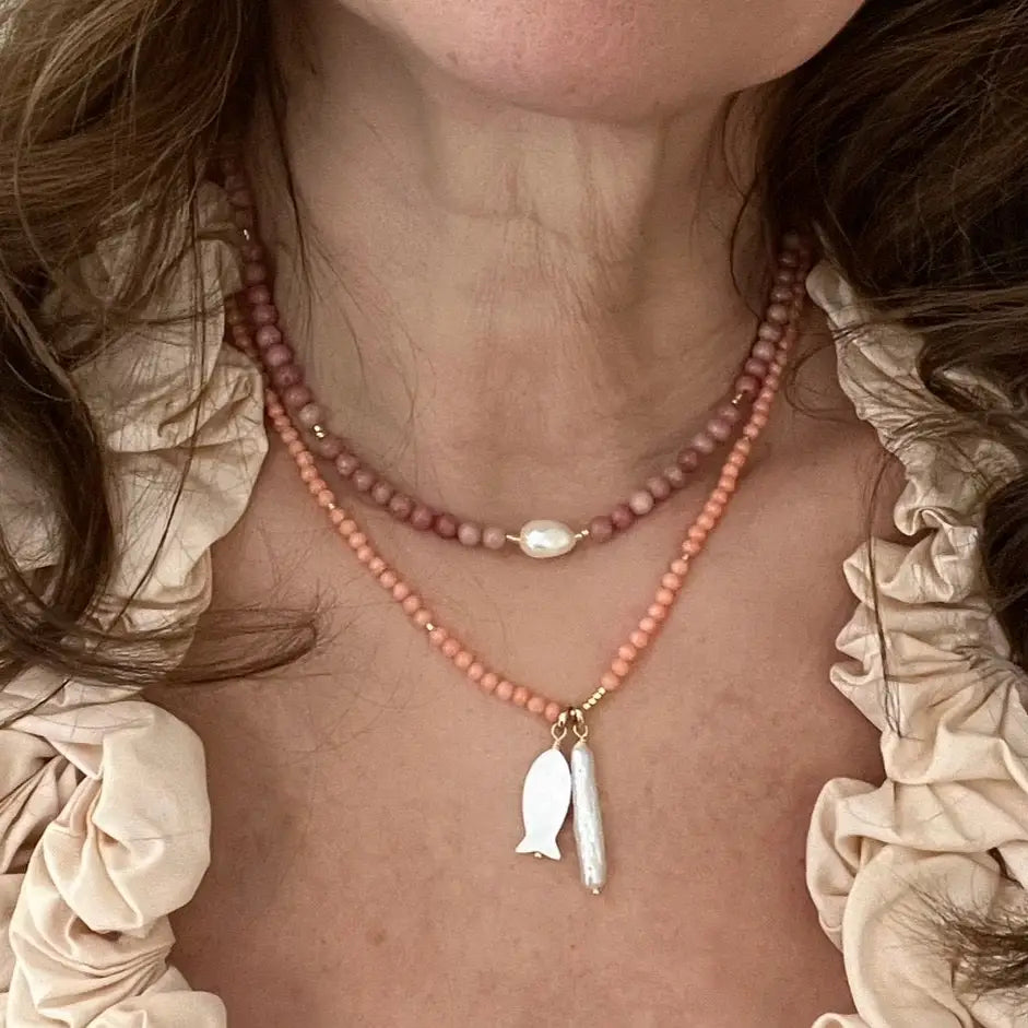 Shop the Lotus Necklace by Sandrine France Studio at Harbour Thread