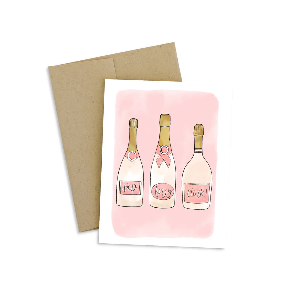 The Pop Fizz Clink Greeting Card by Elyse Breanne Design