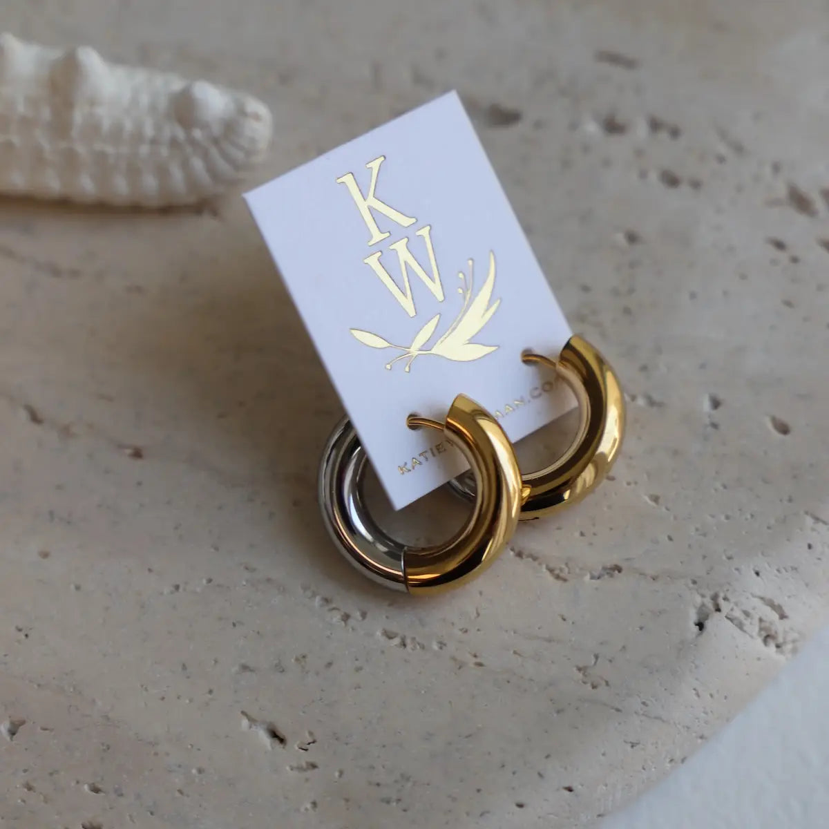 Shop the Stainless Steel Hoops by Katie Waltman Jewelry at Harbour Thread boutique in Burlington, VT. 