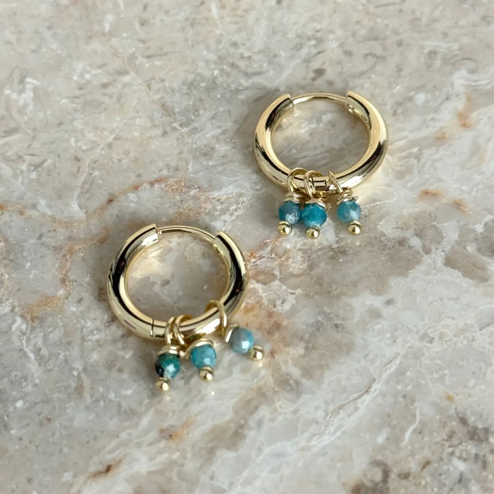 Tramps + Thieves Blue Strands Hoops