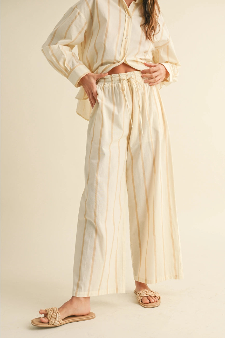 Coastal Stripe Straight Leg Pants