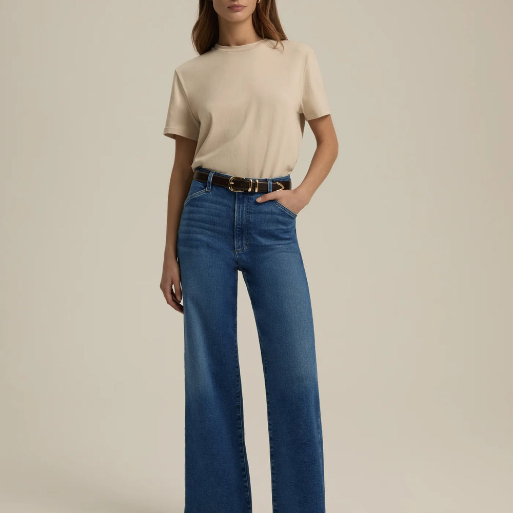 Favorite Daughter Mischa Super High Rise Wide Leg Ankle