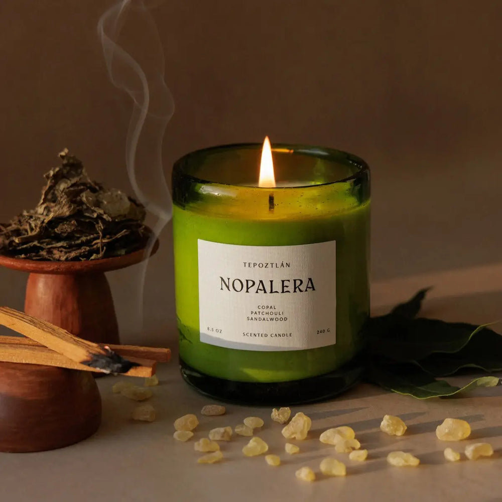 Nopalera Tepoztlán Candle in glass vessel