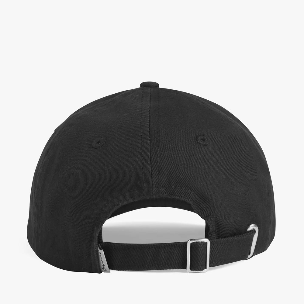 
                      
                        Women's black baseball hat with adjustable back closure
                      
                    